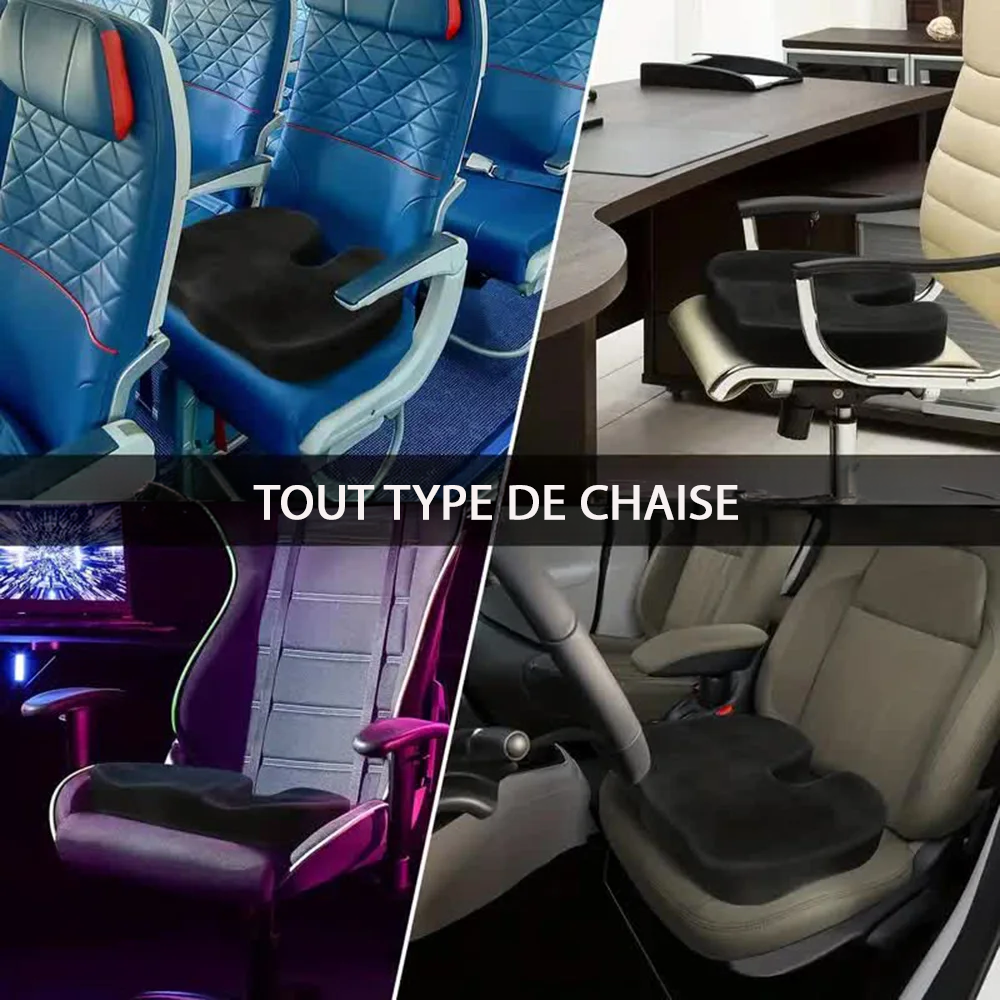 Coussin orthopédique ovale en gel silicone