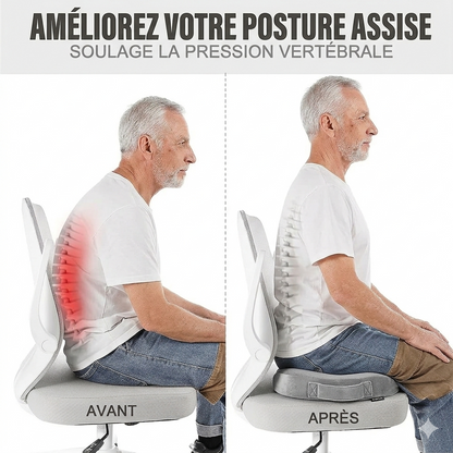 Coussin orthopédique ovale en gel silicone