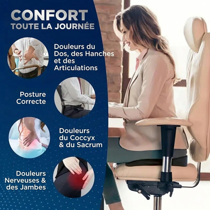 Coussin orthopédique ovale en gel silicone